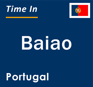 Current local time in Baiao, Portugal
