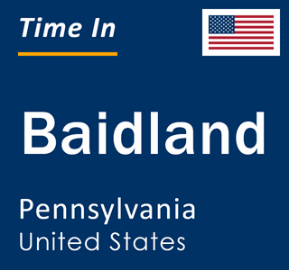 Current local time in Baidland, Pennsylvania, United States