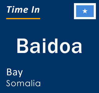 Current time in Baidoa, Bay, Somalia