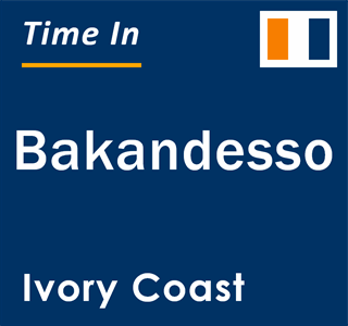 Current local time in Bakandesso, Ivory Coast