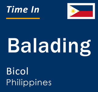 Current local time in Balading, Bicol, Philippines