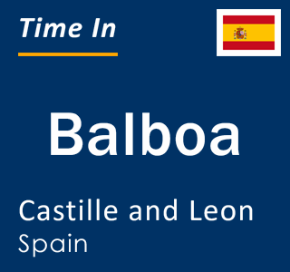 Current local time in Balboa, Castille and Leon, Spain