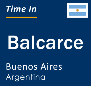 Current local time in Balcarce, Buenos Aires, Argentina
