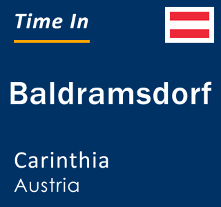 Current local time in Baldramsdorf, Carinthia, Austria