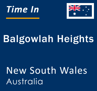 Current local time in Balgowlah Heights, New South Wales, Australia