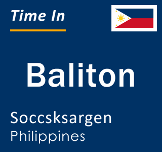 Current local time in Baliton, Soccsksargen, Philippines