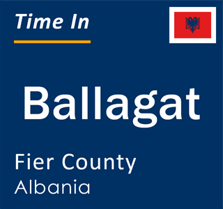 Current local time in Ballagat, Fier County, Albania