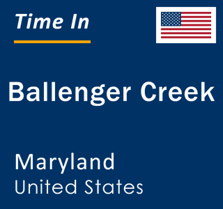 Current local time in Ballenger Creek, Maryland, United States