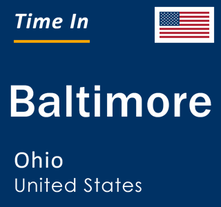 Current local time in Baltimore, Ohio, United States