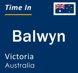 Current local time in Balwyn, Victoria, Australia