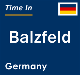 Current local time in Balzfeld, Germany