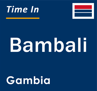 Current local time in Bambali, Gambia