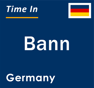 Current local time in Bann, Germany