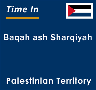 Current local time in Baqah ash Sharqiyah, Palestinian Territory