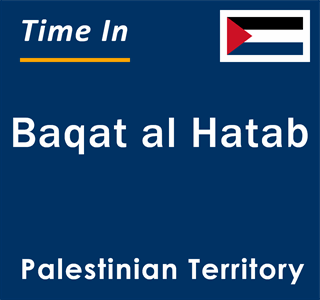 Current local time in Baqat al Hatab, Palestinian Territory