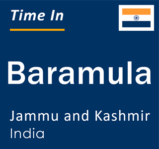 Current local time in Baramula, Jammu and Kashmir, India