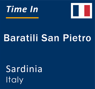 Current local time in Baratili San Pietro, Sardinia, Italy