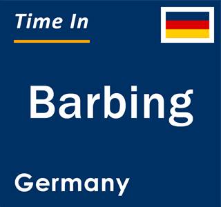 Current local time in Barbing, Germany