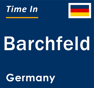 Current local time in Barchfeld, Germany