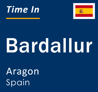 Current local time in Bardallur, Aragon, Spain