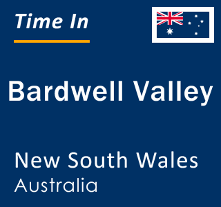 Current local time in Bardwell Valley, New South Wales, Australia