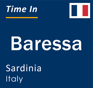 Current local time in Baressa, Sardinia, Italy