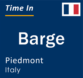 Current local time in Barge, Piedmont, Italy