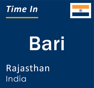 Current local time in Bari, Rajasthan, India
