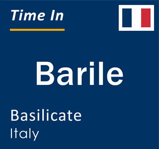 Current local time in Barile, Basilicate, Italy