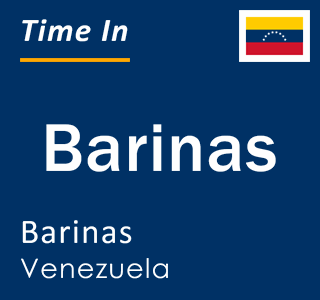 Current local time in Barinas, Barinas, Venezuela