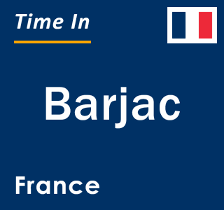 Current local time in Barjac, France