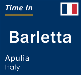 Current local time in Barletta, Apulia, Italy