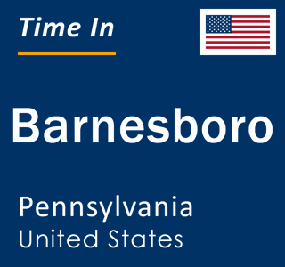 Current local time in Barnesboro, Pennsylvania, United States