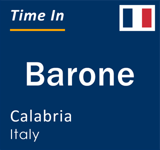 Current local time in Barone, Calabria, Italy