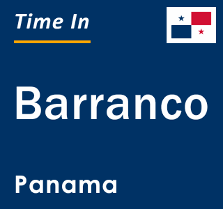 Current local time in Barranco, Panama