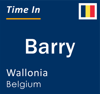 Current local time in Barry, Wallonia, Belgium