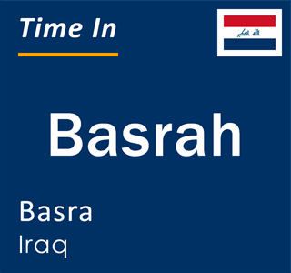 Current time in Basrah, Basra, Iraq