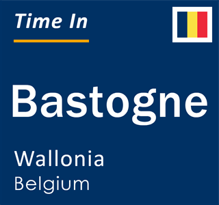 Current time in Bastogne, Wallonia, Belgium