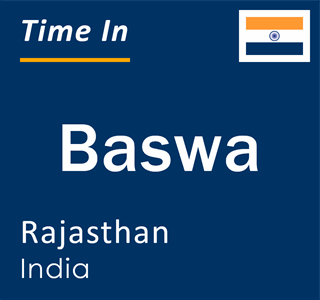 Current local time in Baswa, Rajasthan, India