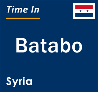 Current local time in Batabo, Syria