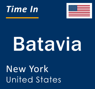 Current local time in Batavia, New York, United States