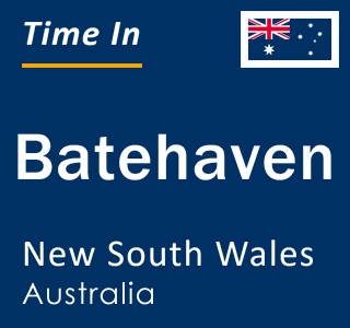 Current local time in Batehaven, New South Wales, Australia