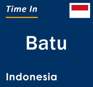 Current local time in Batu, Indonesia