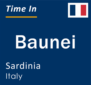 Current local time in Baunei, Sardinia, Italy