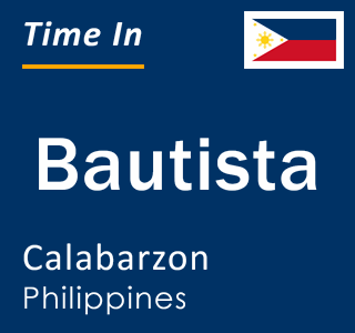 Current local time in Bautista, Calabarzon, Philippines