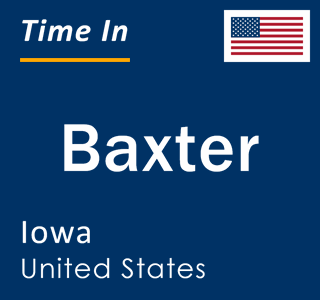 Current local time in Baxter, Iowa, United States