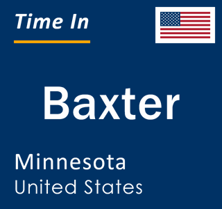 Current local time in Baxter, Minnesota, United States