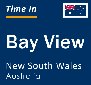 Current local time in Bay View, New South Wales, Australia