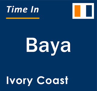 Current local time in Baya, Ivory Coast