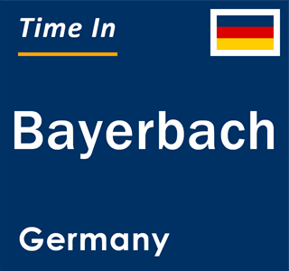 Current local time in Bayerbach, Germany